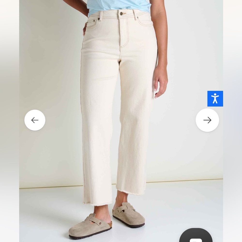 Toad&Co Balsam Seeded Cutoff Pant – Natural (Size 8)